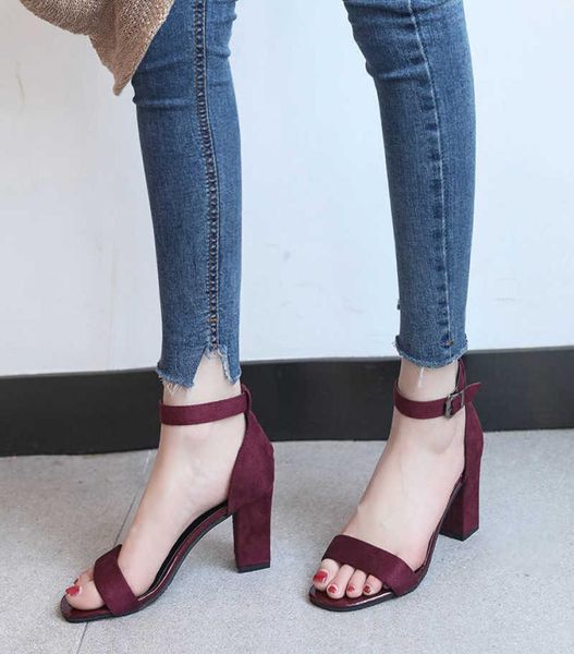 

2021 fashion wedge sandals dress for women comfortable summer suede high heels shoes woman size 34 35 36 37 38 39 38 39 40 y07218259395, Black