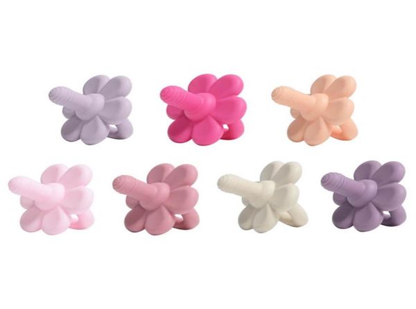 

baby pacifiers grinding teeth chewing toy silicone soother flower infant feeding b73116003289