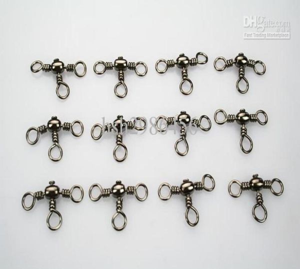 

150pcs crossline 3 way fishing barrel swivel lures 801235418504