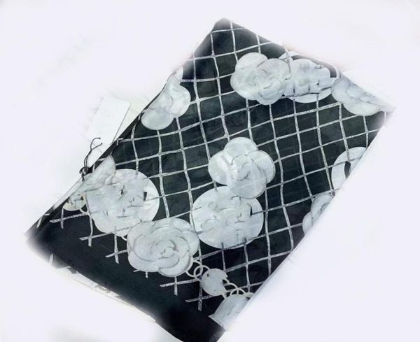 

16 style whole spring summer scarf fashion classic print silk scarves ultra long thin shawl women soft towel4595841, Blue;gray