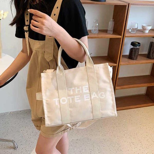 

luxury tote bag for women letter print totes large capacity canvas designers handbags female hand shoulder bags lady crossbody bags wallet 2