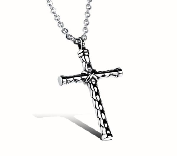 

exquisite pendant necklaces cylindrical cross 14k gold cool character designer jewelry for men women hip hop trendy vintage fine n9300081, Silver