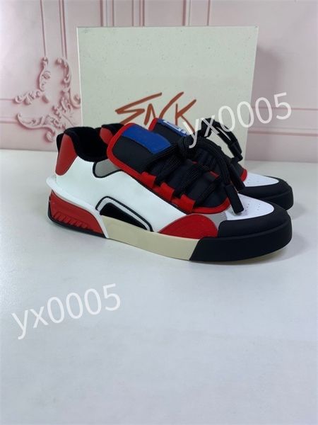 

luxury designer flat sneaker trainer casual shoes leather white letter overlays fashion platform men womens low sneakers, Black
