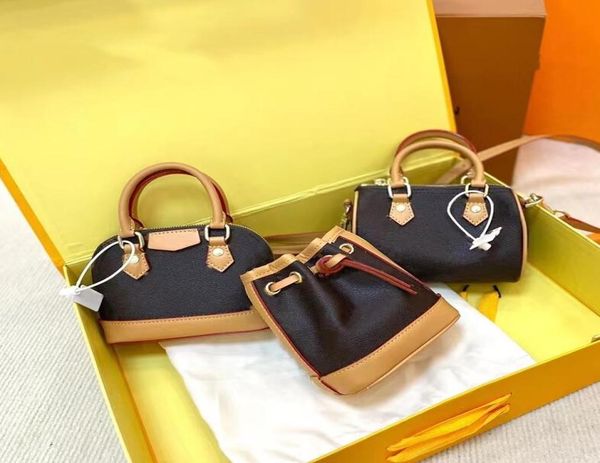 

3pieces mini fashion leather coin purse shoulder bag handbag drawstring bucket bags change purse classic ladies crossbody handbags4901046, Red;black