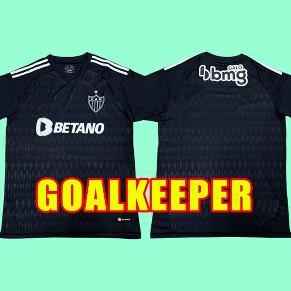 

goalkeeper 2023 2024 atletico mineiro soccer jerseys manto da massa 23 24 fred cazares otero moura elias robinho valdivia adilson football s, Black;yellow