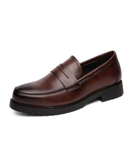 

men oxfords shoes british black brown shoes handmade comfortable business formal dress men flats slip on bullock business shoes2043826