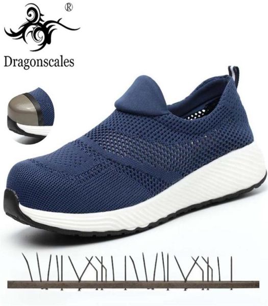 

summer lightweight steel toecap safety shoes men and women work safety boots breathable male female indestructible shoes 2109233900170, Black