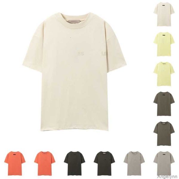 

essentiel men's t-shirts women essent designer shorts chest letter tshirts short sleeve shirt essentail loose casual vetm, White;black