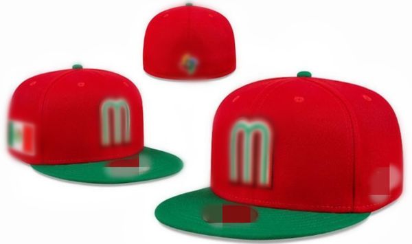 

mexico fitted caps letter  hip hop size hats baseball caps flat peak for men women full closed h14-5.27, Blue;gray