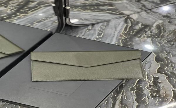 

uptown pouch in green matte leather womanman wallet small envelope cluth with a flap featuring iconic signature 90 calfskin 56576988054, Red;black