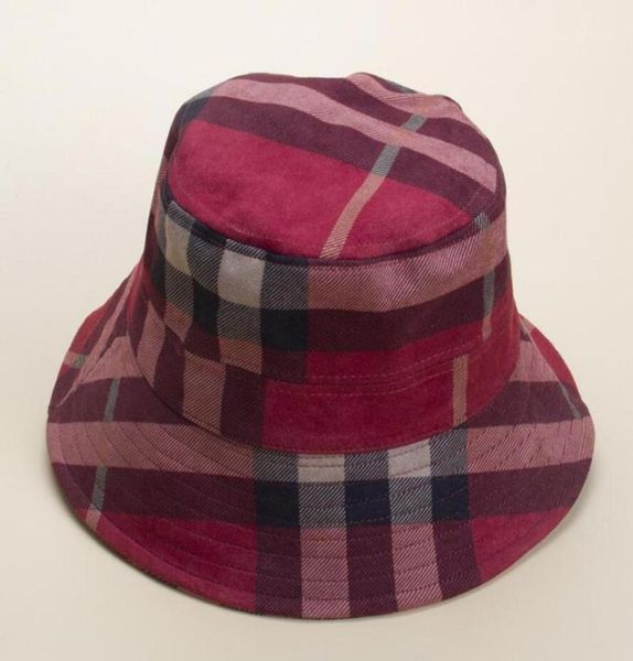 

wide brim hats ladies elegant hat fashion plaid bucket women summer caps stripe hats 3535193, Blue;gray