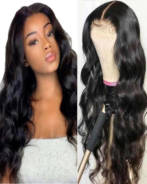 

body wave lace front wigs 150 density lace frontal wig human hair wigs 13x4x1 t part lace wig4299177, Black;brown