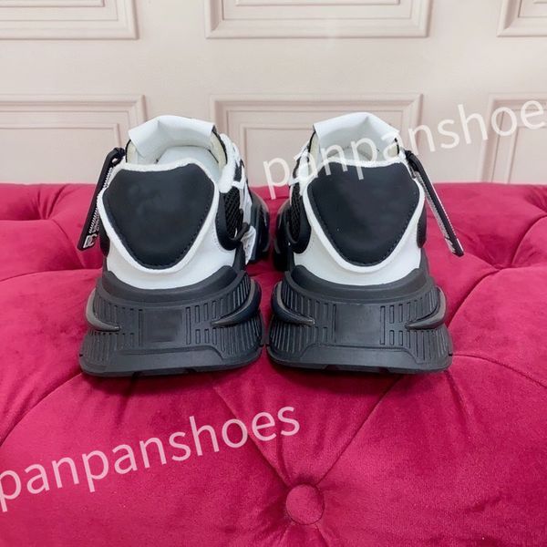 

r trainer sneakers casual shoes black white men women platform fashion shoe leather rubber walking outdoor