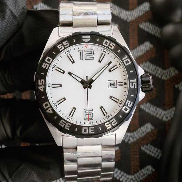 

aaa 3a quality brand mens watches 43mm with gift box automatic mechanical movement sapphire crystal 07, Slivery;black