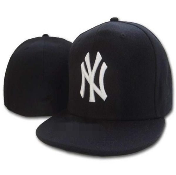 

fashion caps 23 colors classic team navy blue color on field baseball fitted hats street hip hop sport york full closed design cap1959284, Blue;gray
