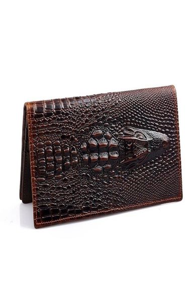 

vintage crocodile men wallets cow leather wallet men long clutch bag male purse phone pocket coin purse card holder alligator5929409, Red;black