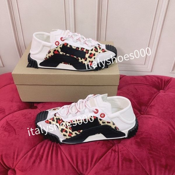 

new luxury designer women fashion sneakers lace up popular flat casual men spring autumn walking shoes white, Black