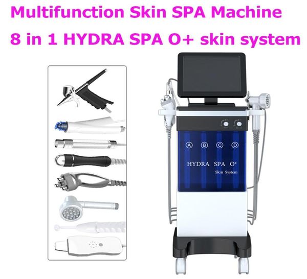

8 in 1 facial care beauty machine aqua clean microdermabrasion professional oxygen facial machine crystal diamond water peeling9644721