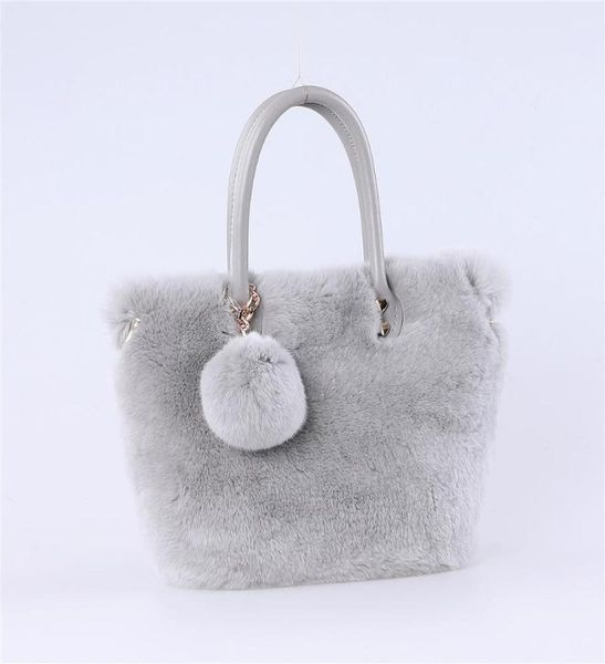 

waist bags 2021 brand women winter genuine rex raabit fur shoulder bag large tote clutch purse handbag8308945