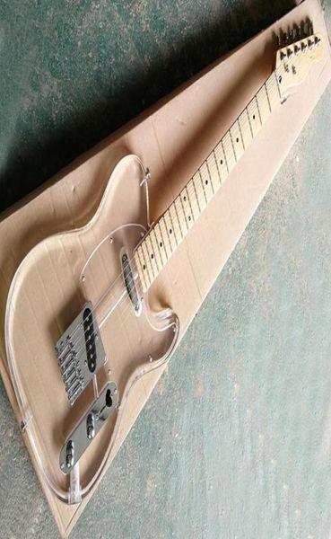 

factory whole acrylic glass electric guitar with 22 fretsmaple fretboardcan be customized as reques2279519
