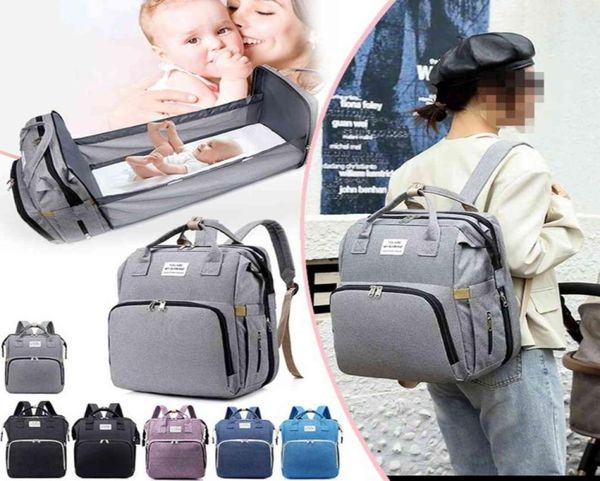 

diaper bag backpack with changing station nappy bag crib travel foldable baby bed bag include insulated pocket large capacity h1111438123