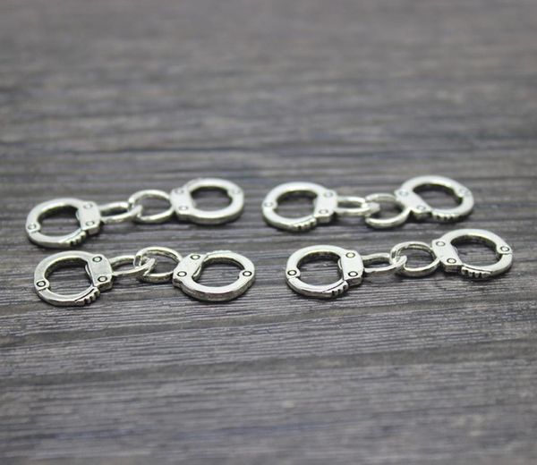 

30pcslot 31x11mm antique silver handcuff charm pendant0122171302, Bronze;silver