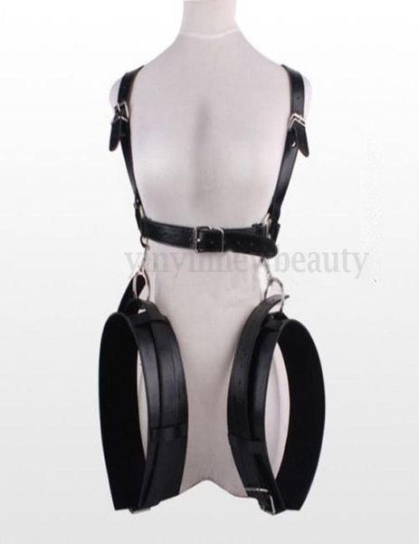 

couple restraints handcuff thigh wrist fetish bondage toy leather7346799