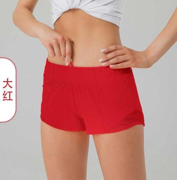 

summer breathable quick drying sports ty shorts women039s solid color pocket running fitness pants princess sportswear g7661577, White;red