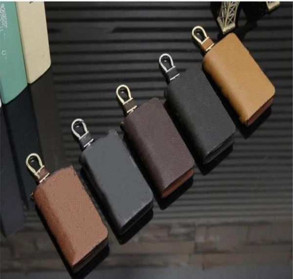 

new car key case male pu leather keys holder women smart housekeeper zipper keychain case car key pouch bag car key wallet withbox8988119, Red;blue