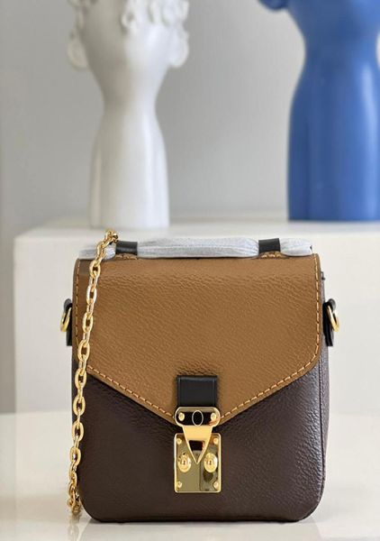 

10a mirror quality micro metis chain bag 14cm genuine leather shoulder bags fashion luxuries crossbody bag with box l1688916159