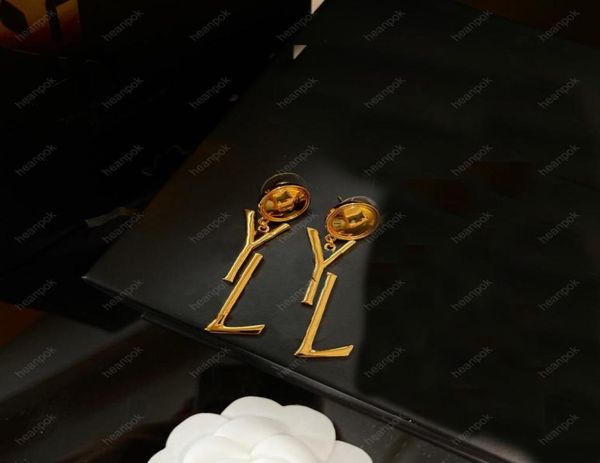 

fashion designer earrings for women jewelry gold letter hoop earring womens designers stud earring party wedding ear studs pendant1062539, Silver