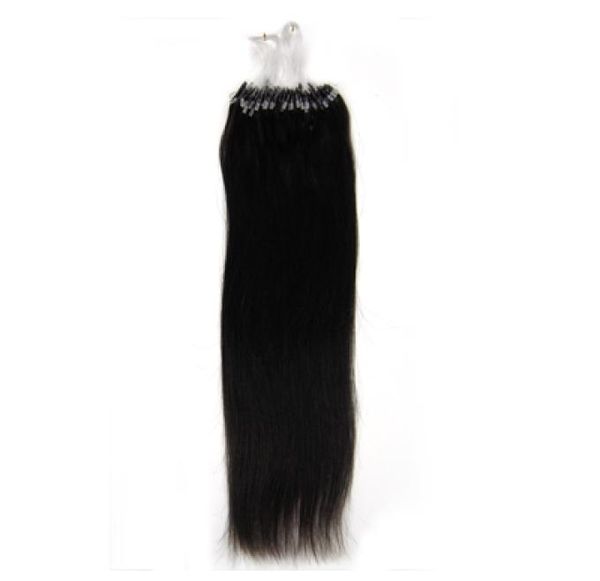 

remy indian hair 18quot22quot 1g s 100gset 1b off black loopmicro ring hair extension100 remy brazilian human hair exte5787214