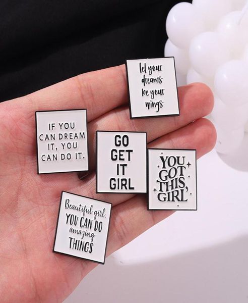 

white color square word brooches pin for women fashion dress coat shirt demin metal funny brooch pins badges backpack gift jewelry5243957, Blue