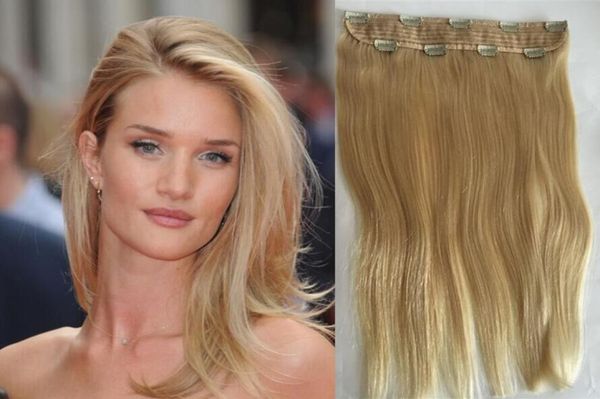 

hair factory supply single piece clip in hair extensions100g blonde brazlian indian peruvian malaysian hair clip in7282509, Black