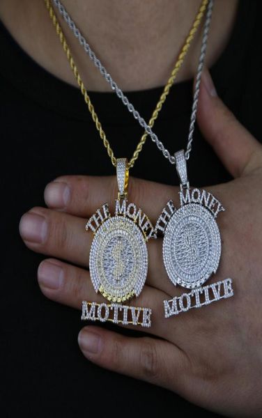 

new bling iced out round pendant 5a cz micro paved cubic zirconia money dollar symbol necklace men039s hip hop jewelry2982927, Silver