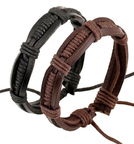 

brand new leather braided cowhide bracelet selling black and brown color fb471 mix order 20 pieces a lot slap snap bracelets7221878, Silver