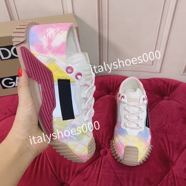 

2023 new luxury designer womens fashion sneakers lace up popular flat casual men spring autumn walking shoes white, Black