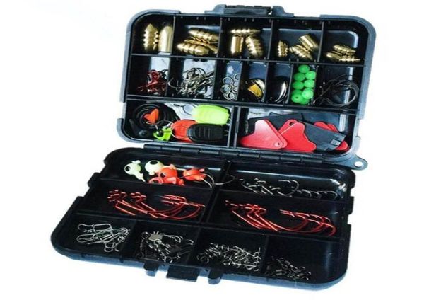 

20kinds 128pcs fishing accessories hooks swivels weight fishing sinker sers connectors sequins lures fishing tackle box8760797