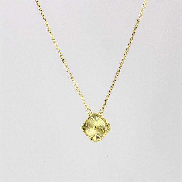 

clover necklace luxury designer women's fashion 15mm clover pendant necklace necklace jewelry necklace gold necklace necklace, Silver