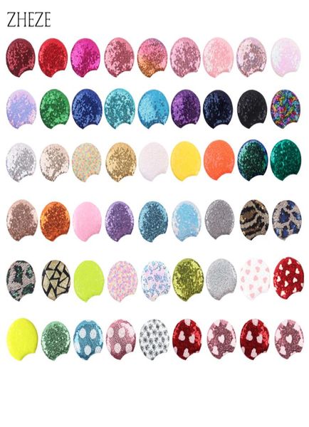 

10pairs lot whole 3 3 sequin mouse ears for children glitter festival headband birthday party girls diy hair accessories 220725230980, Slivery;white