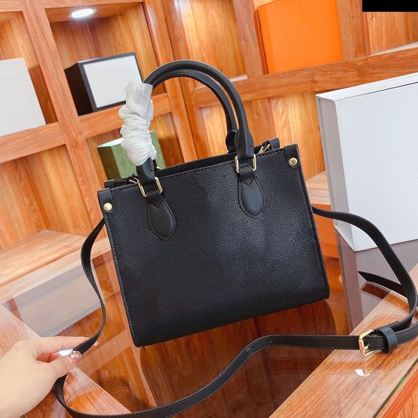 

onthego pm tote bag embossed/bicolor monograms leather womens designer luxurys handbag cross body m45660 m45654 m45659