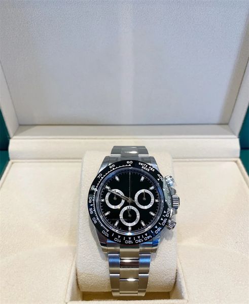 

all dials work wristwatch paul newman automatic watch mens luminous vintage 116506 black white montre luxe mechanical watch ceramic bezel pl, Slivery;brown