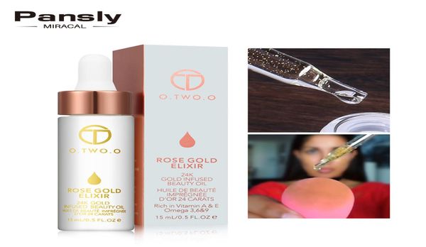 

pansly professional base makeup primer liquid 24k rose gold elixir antiaging moisturizer face lips care essential oil makeup3631379