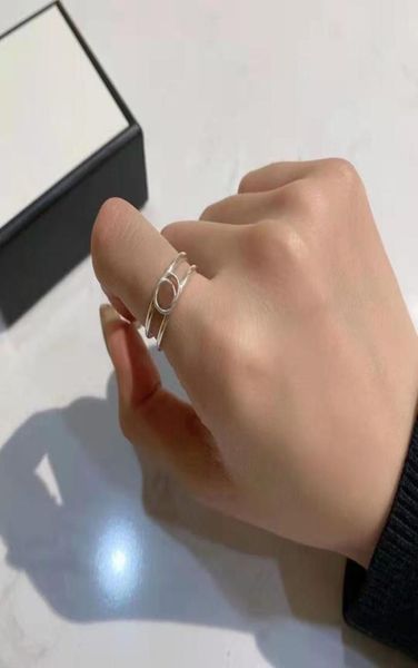 

designer 925 silver letter brand ring jewelry for women classic fashion lady women party wedding jewelrys luxury rings chirstmas b8409598