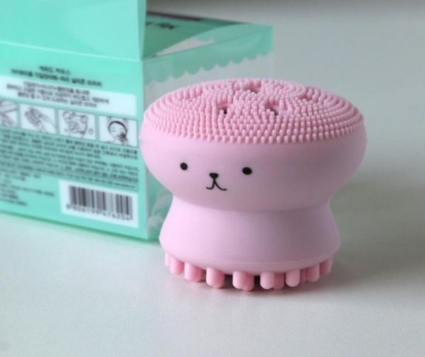 

silicone lovely jellyfish facial cleaning brush face makeup cleaner make up skin cleaning brush soft face wash brush beauty cleans4681029