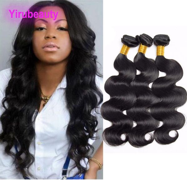 

malaysian human hair extensions 3 bundles body wave virgin hair weave 30inch bundles whole hair wefts4348126, Black