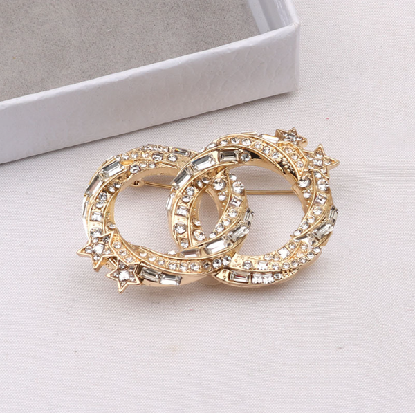 

20style women men designer letter brooches 18k gold plated inlay crystal jewelry brooch charm pearl pin marry christmas party gift accessori, Gray