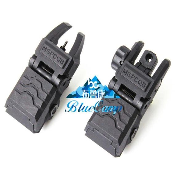 

floding backup polymer sight front and rear hunting rifle scopes for 20mm rail mount ar15 m4 arisoft8044945