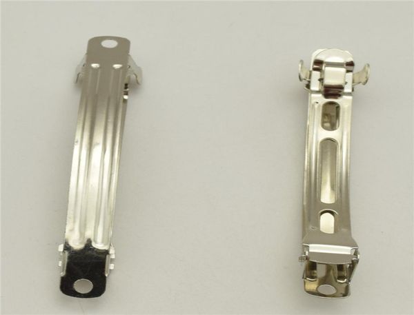 

300pcs 7cm french style clips barrettes for hair bows hairbow3254732, Blue;slivery