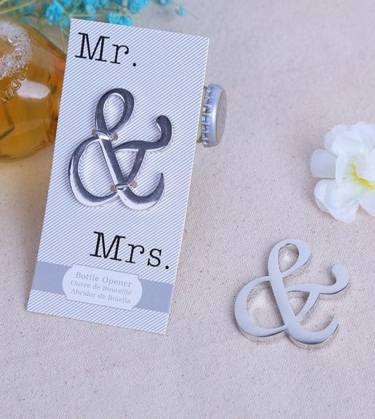 

mr mrs metal silver ampersand beer bottle opener wedding bottle favors party souvenir gift for guests5669233, Black